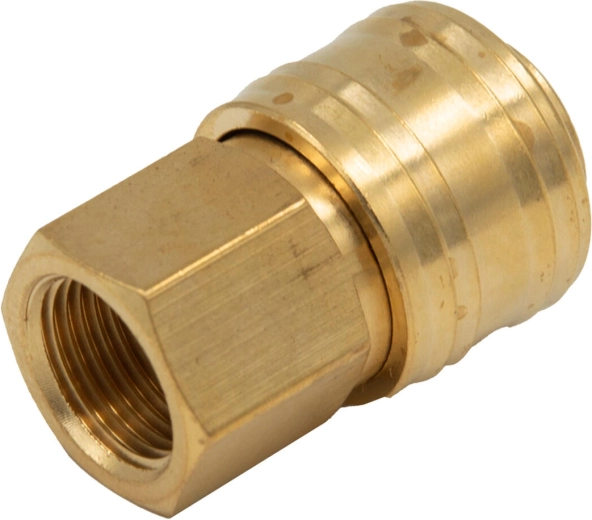 Acoplamiento rápido de latón con rosca interior 1/4"
