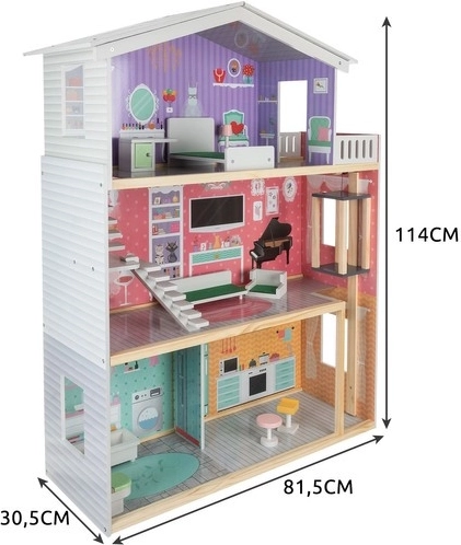 Tres plantas, cuatro habitaciones y balcón