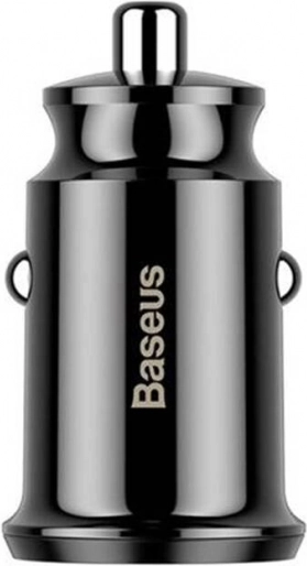 Cargador de coche BASEUS Grain 2× USB 5 V 3,1 A negro
