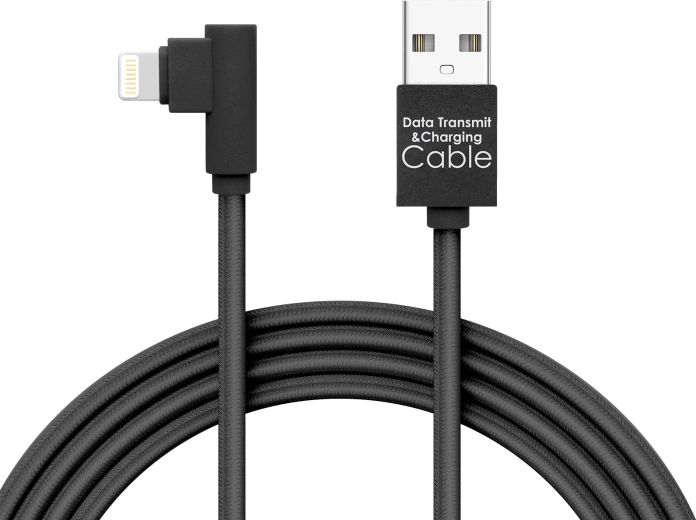 Cable de datos Lightning de 2 m negro