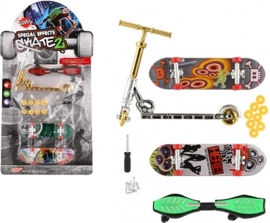 Juego de monopatines de dedo y scooter con accesorios atornillables