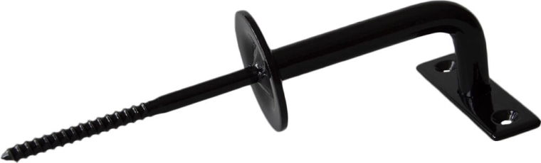 Soporte de pasamanos de barandilla de escalera Klasik negro