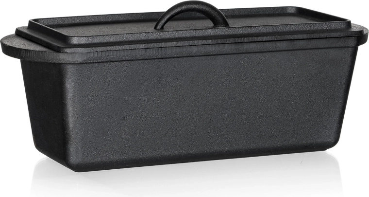 Molde de hierro fundido para pan con tapa EXCELLENT 3 l, negro