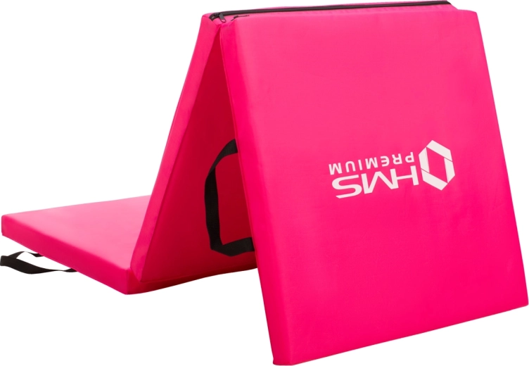 Colchoneta gimnástica plegable HMS Premium rosa
