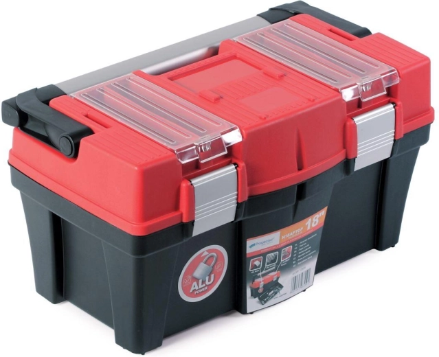 Maletín para herramientas 18" APTOP PLUS, rojo‑negro