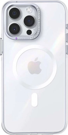 Funda Joyroom Magsafe Glacier para iPhone 15 Pro Max transparente