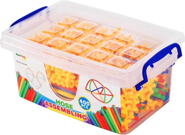 Set de construcción de pajitas en caja 400 piezas