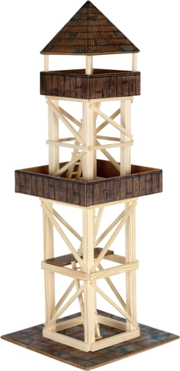 Walachia maqueta de madera para pegar, torre de observación