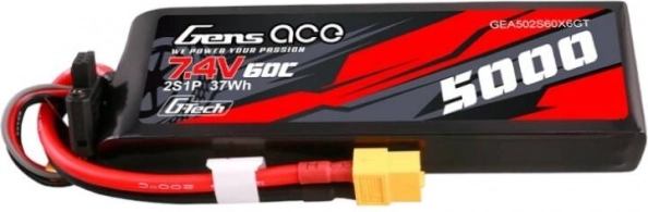 Gens Ace G-Tech 5000 mAh 7,4 V 60C LiPo 2S con conector XT60
