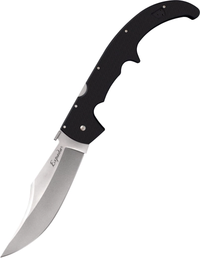 Cold Steel XL Espada – cuchillo de bolsillo grande G10, negro, 19 cm
