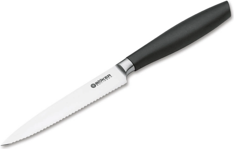 Cuchillo profesional para tomates Böker Manufaktur Solingen Core Professional 12 cm, negro, sintético