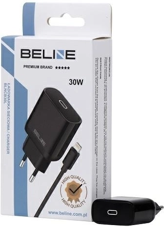 Cargador de pared 30W GaN USB‑C con cable Lightning – negra