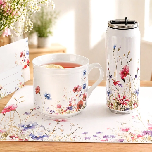 Motivo floral decorativo y tamaño práctico