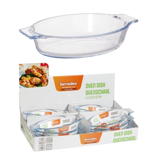 Recipiente de vidrio resistente al calor de 400 ml de vidrio de borosilicato