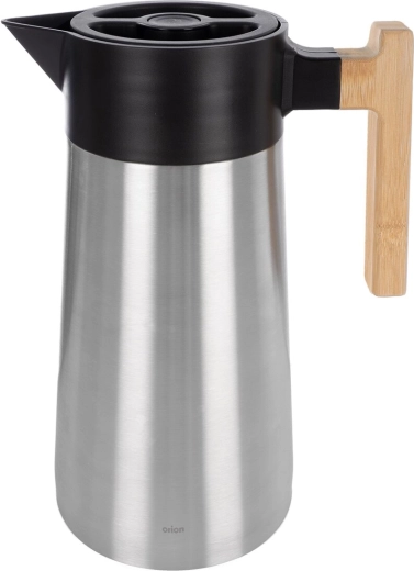 Jarra térmica termo 2,1 l acero inoxidable/plástico, plateada