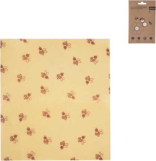 Servilleta ecológica encerada de algodón con cera de abeja 20 × 18 cm