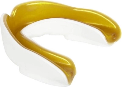 Protector bucal blanco‑dorado DBX BUSHIDO