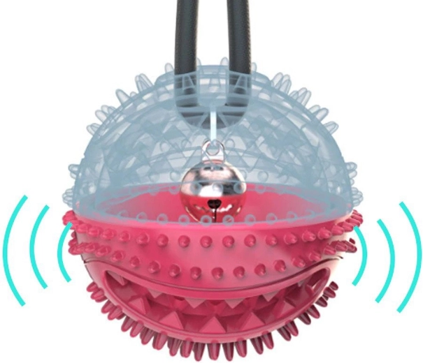 Pelota rellenable y cascabel extraíble