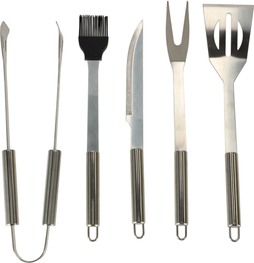 Juego de utensilios para barbacoa en estuche 6 en 1