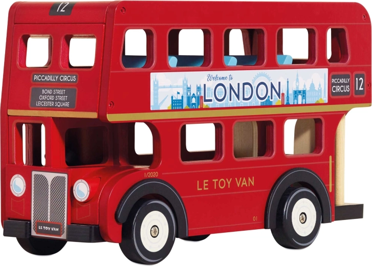 Le Toy Van autobús londinense de dos pisos de madera para niños