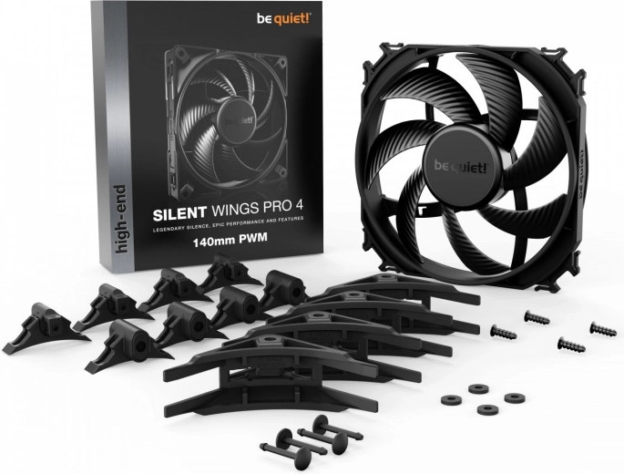 Be quiet! Silent Wings Pro 4 140 mm PWM – ventilador silencioso y potente
