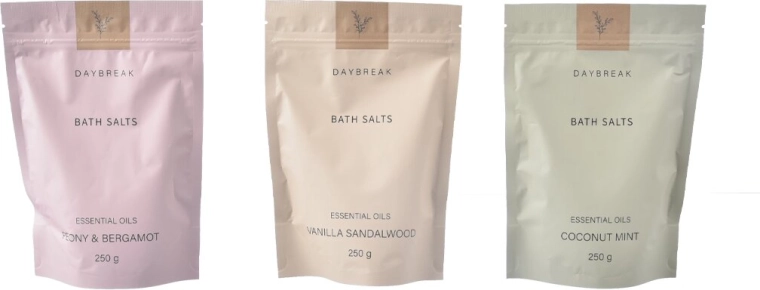 Sales de baño para bañera 250 g – 3 variantes