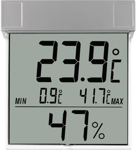 Termómetro digital de ventana con higrómetro TFA Vision