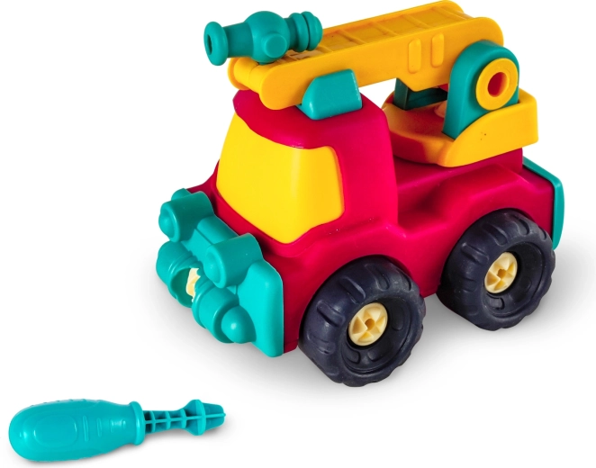 Set de construcción con tornillos Pequeño constructor – bomberos