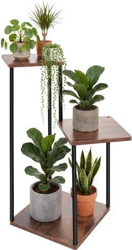 Soporte para flores Gardlov estilo loft 78 cm, 3 estantes - 1 pieza