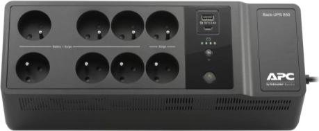 SAI APC Back-UPS 850VA con USB-C y USB-A, 230 V, 8 tomas