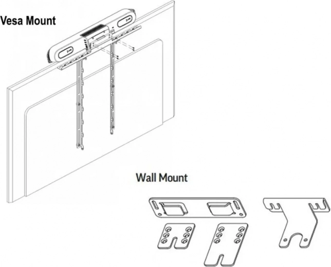 Soporte VESA y soporte de pared para Poly Studio X