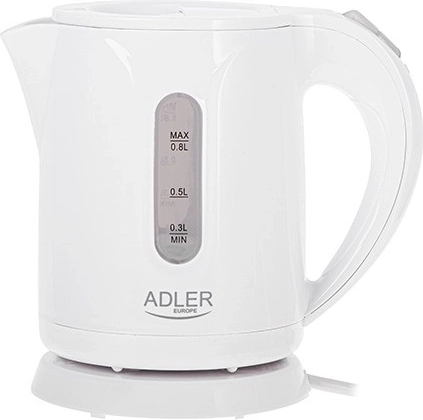 Hervidor eléctrico de agua 0,8 l ADLER AD 1371, blanco