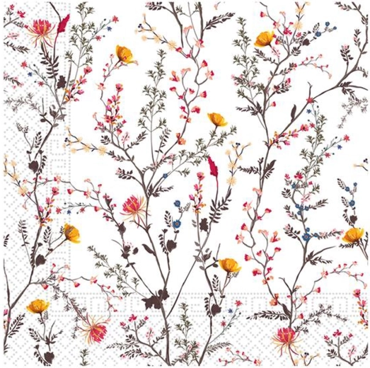 Servilletas de papel de 3 capas Flores de otoño 33 × 33 cm