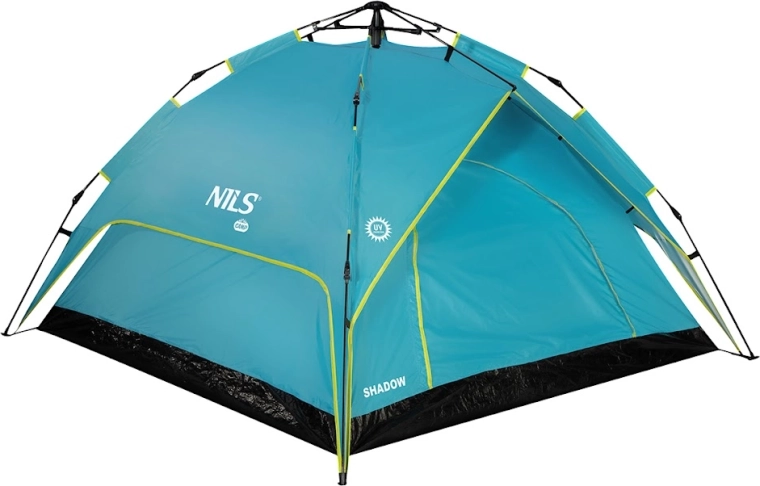 Tienda automática NILS Camp Shadow 2 en 1, azul (para 3 personas)