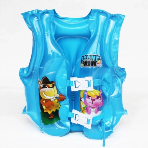 Chaleco salvavidas inflable tipo collarín para niños – azul