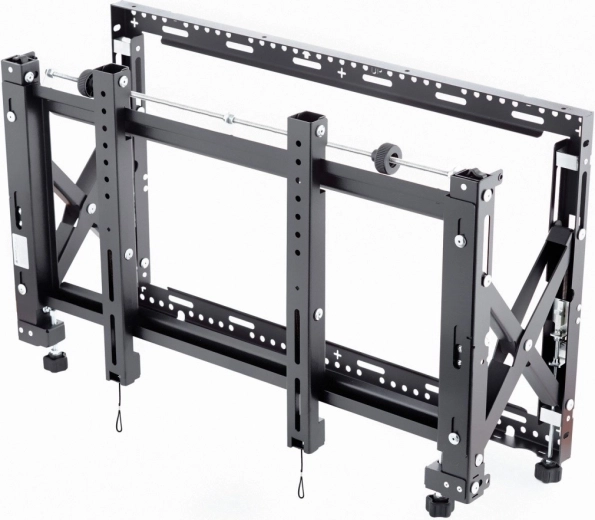 Soporte de videowall pop‑out para monitores 42–65" VESA 100×100 hasta 600×400, 60 kg