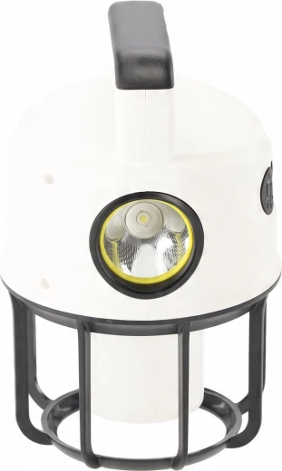 Luz de doble fuente: iluminación amplia + reflector lateral