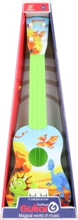 Guitarra infantil con dinosaurios