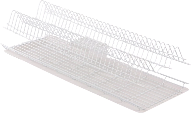 Escurridor de pared Metpol para armario de 80 cm, blanco, con bandeja de goteo
