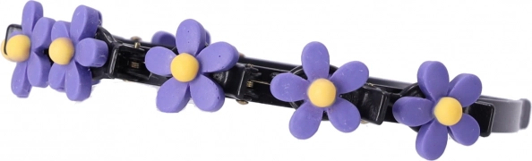 Diadema con pinzas – diseño floral V