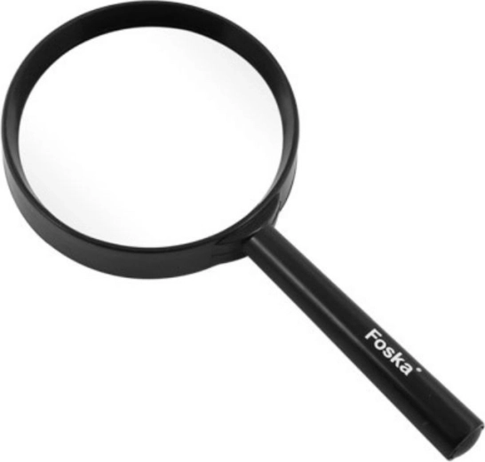 Lupa de mano Foska 5×, diámetro 60 mm
