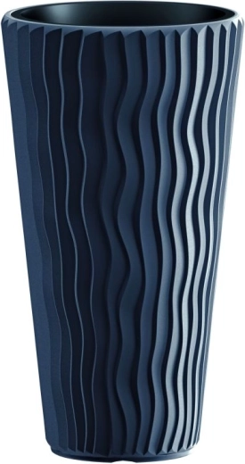 Macetero con inserto Prosperplast Sandy Slim 37 l antracita