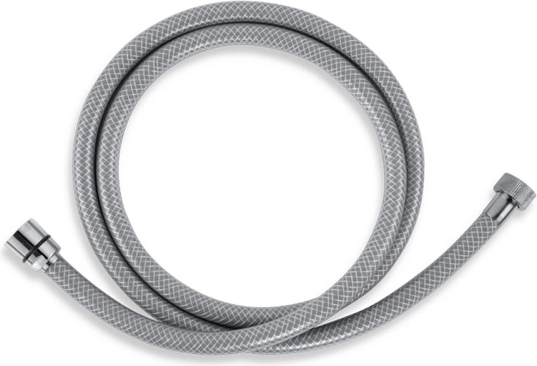 Manguera de ducha de PVC de 150 cm, gris