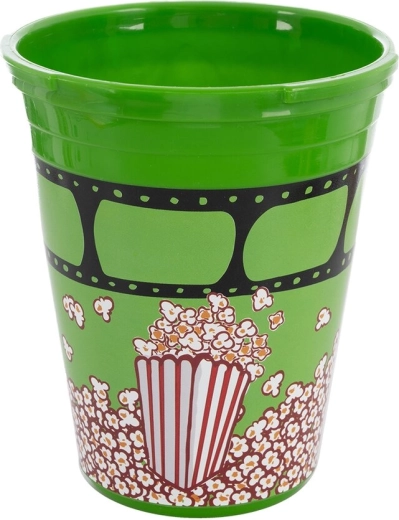 Vaso de plástico para tentempié Snack 0,55 l verde - 1 unidad