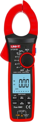Pinza amperimétrica digital Uni-T True RMS UT207B