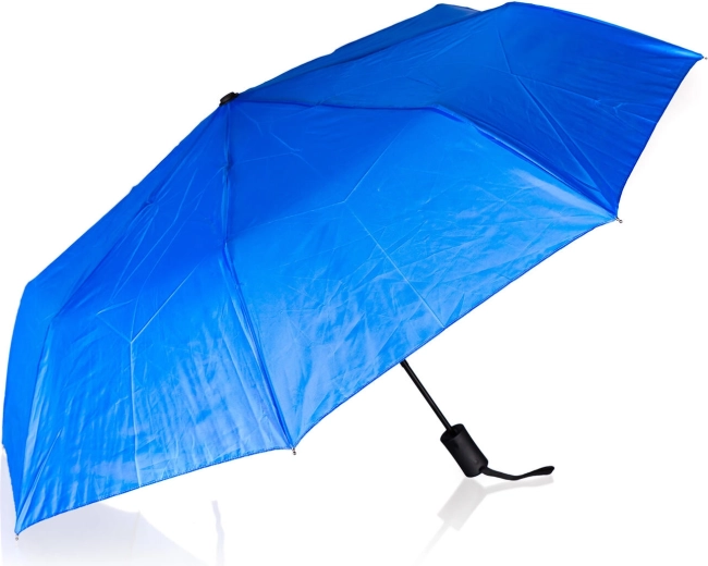 Paraguas plegable azul de 52 cm con apertura automática