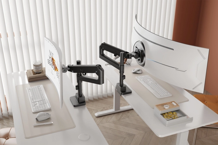 Amplio rango de movimiento y ergonomía
