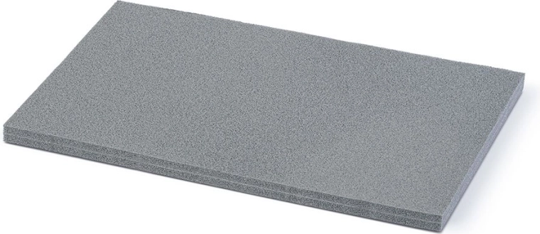 Relleno de espuma para maletín de herramientas 47,5 × 28,5 × 2 cm – gris