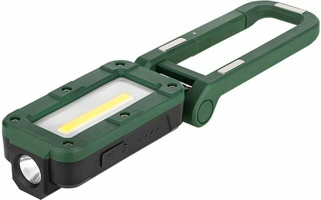 Dos fuentes de luz: COB de área y LED puntual