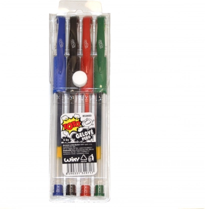 Juego de bolígrafos de gel, 4 uds.